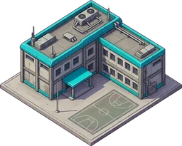 School, in-game sprite